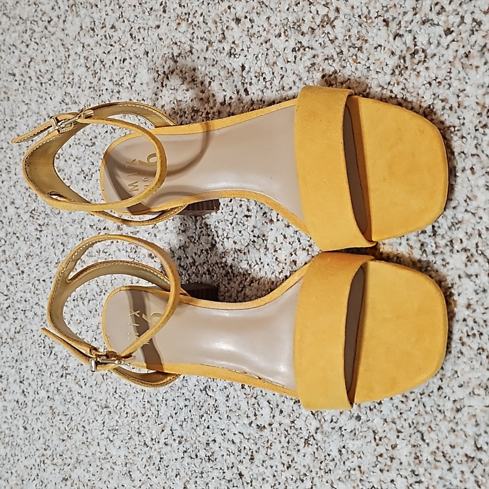 MIX No. 6 Yellow Suade Heels